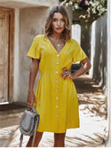 Robe Hippie Chic Jaune