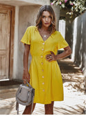 Robe Hippie Chic Jaune