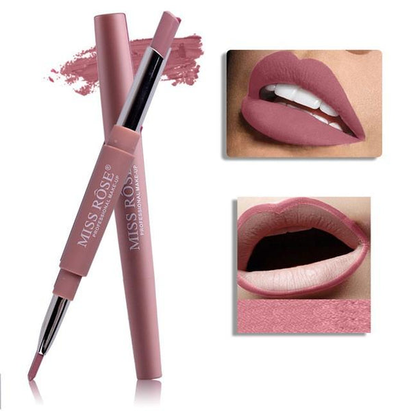 Stick à lèvres double - Pinceau & Rouge à Lèvres 123maquillage Rose 