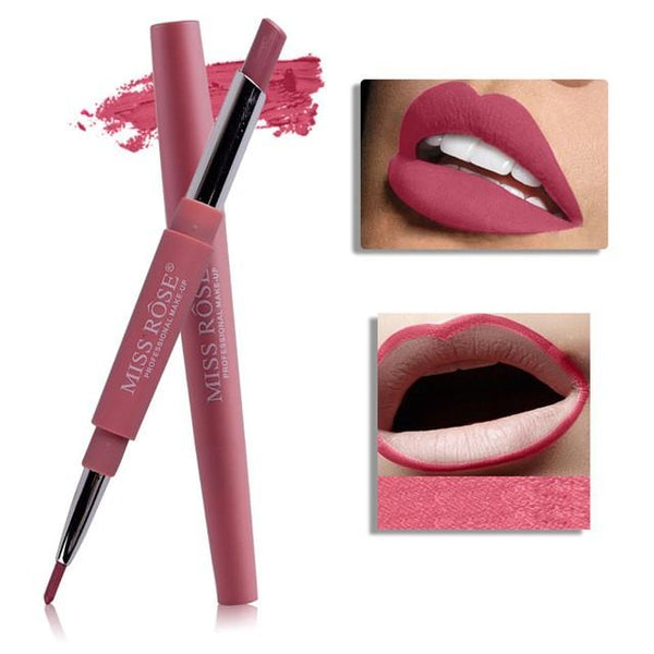 Stick à lèvres double - Pinceau & Rouge à Lèvres 123maquillage Framboise 