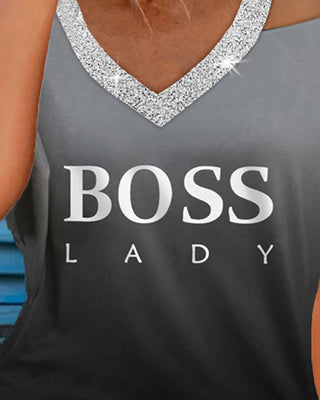 Haut à manches longues à imprimé lettre et à épaules dénudées