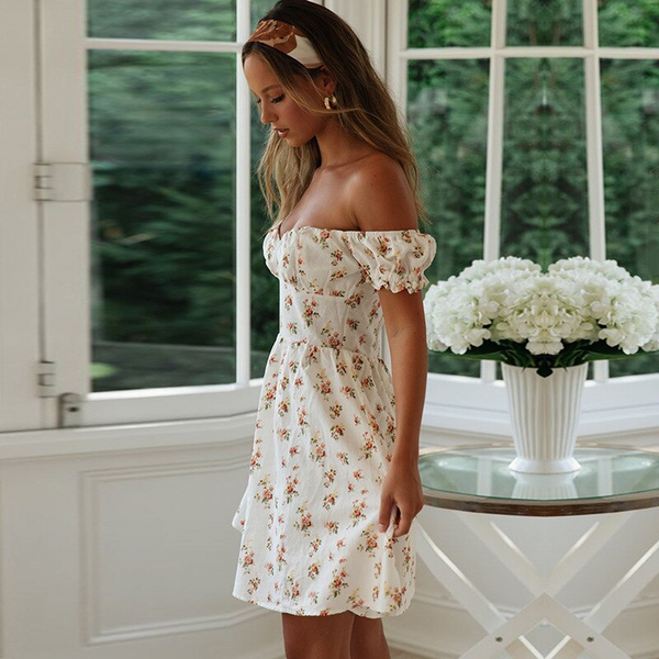 Robe bohème Hippie Blanche