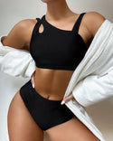Ensemble de bikini à bretelles épaisses et découpées Waterdrop