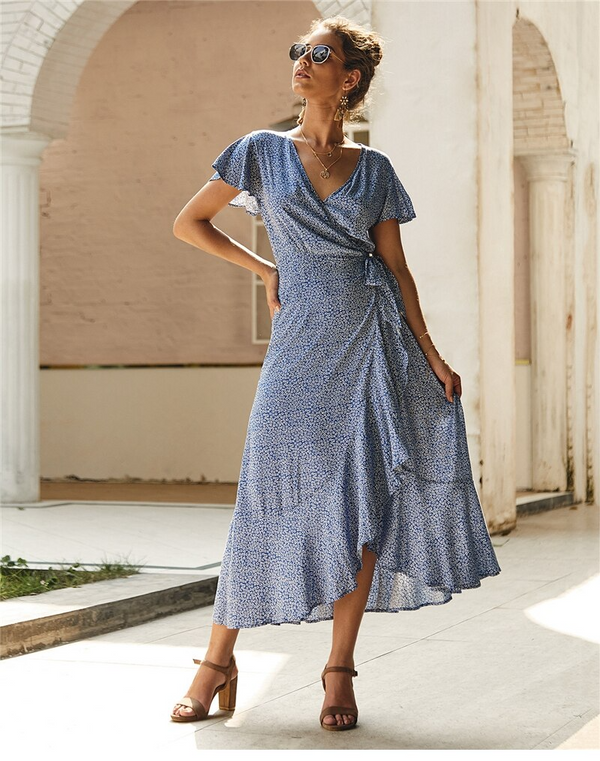 Robe Hippie Bleue
