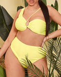 Ensembles de bikini surdimensionnés sans manches de couleur unie