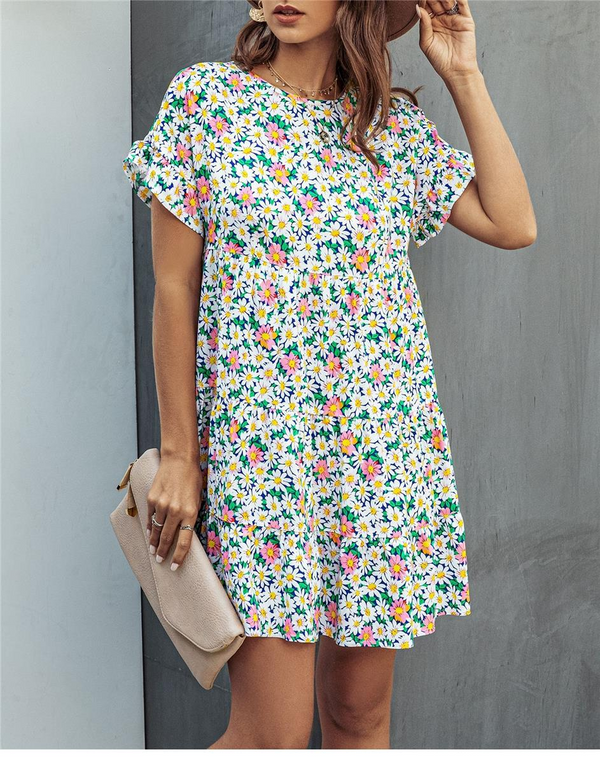 Robe Bohème Vintage Fleurie