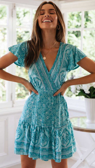 Robe Boho Verte | Femme Classe