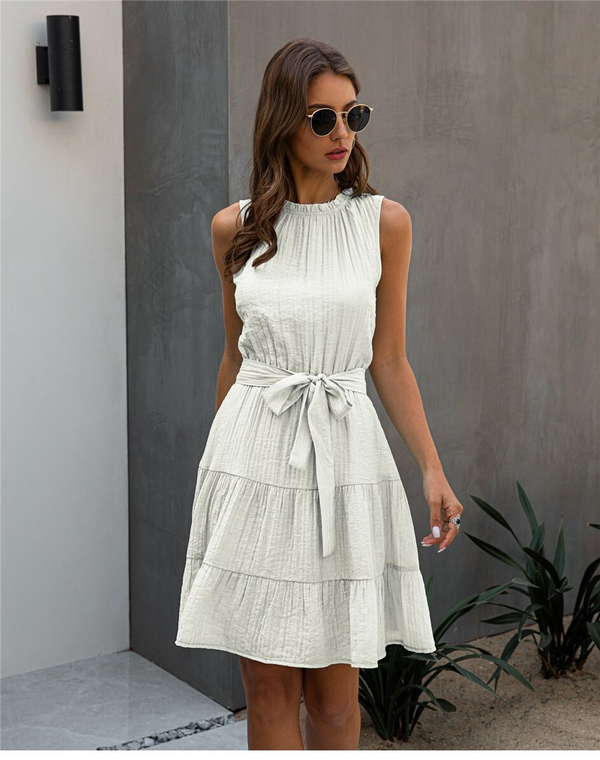 Robe Blanche Courte Hippie Chic