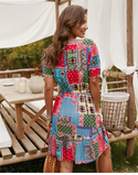 Robe Bohème Multicolore Chic