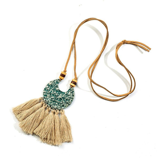 Boucle d'oreille Bohème Pompon