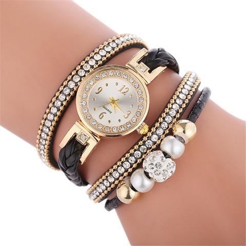 Montre Quartz + bracelets (lot de 4)