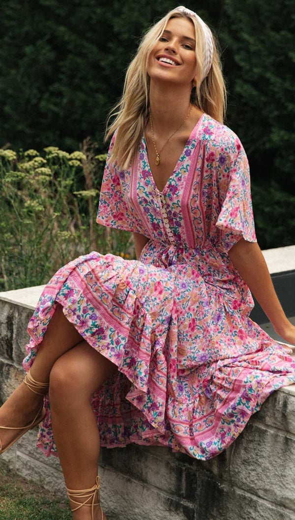 Robe Longue Bohème Champêtre