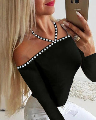 Blouse à détail d'épaules froides