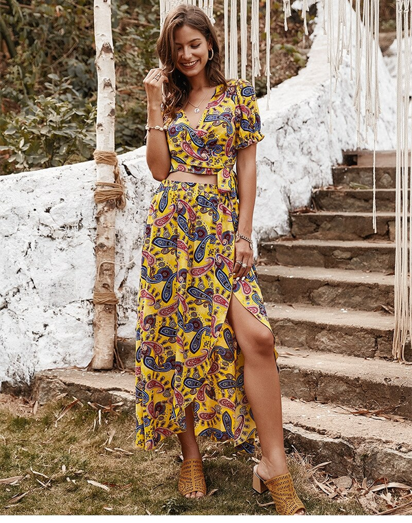 Robe Bohème Tissu Indien