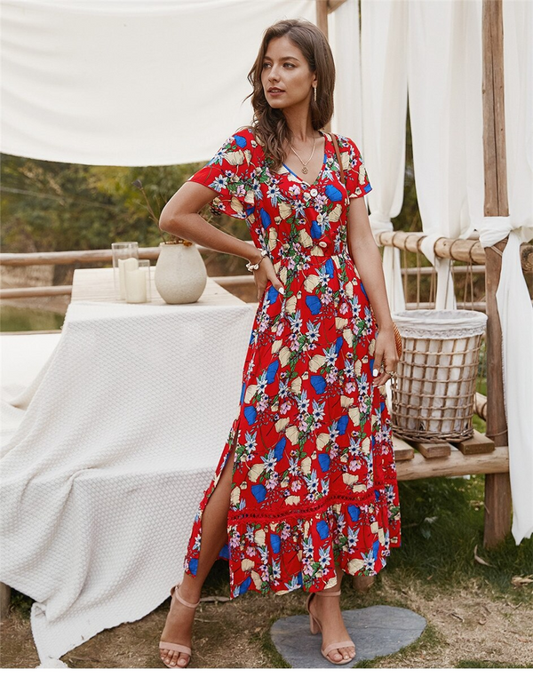 Robe Bohème Floral Été