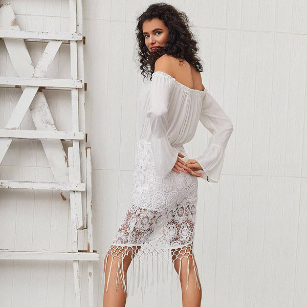 Robe Bohème En Dentelle
