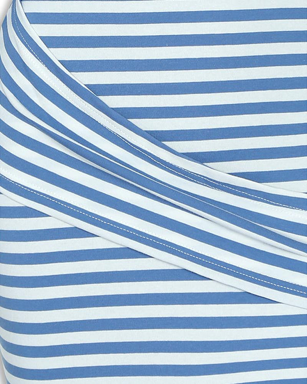 Robe décontractée rayée à une épaule