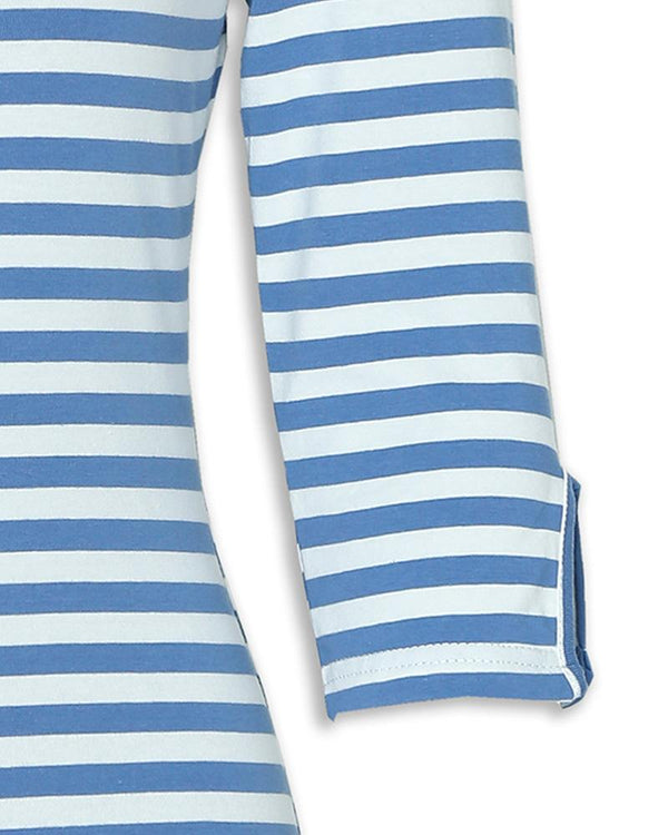 Robe décontractée rayée à une épaule