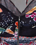 Blouse à imprimé floral à épaules dénudées