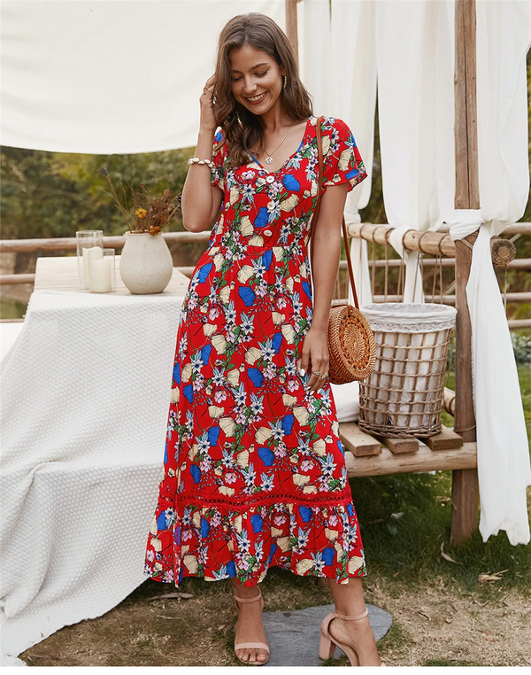 Robe Bohème Floral Été