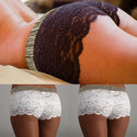 Shorts de lingerie taille élastique en dentelle guipure