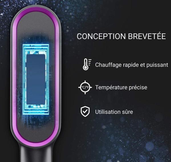 Brosse Lissante Chauffante Professionnelle