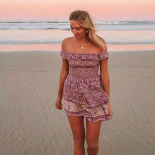 Robe bohème Rose Pale | Femme Classe