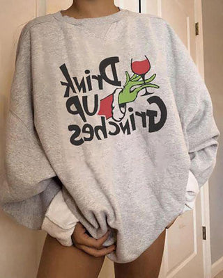 Haut à manches longues à imprimé Santa Letter Santa