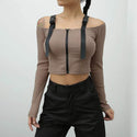 Blouse Col Bardot avec Tirette