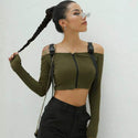 Blouse Col Bardot avec Tirette