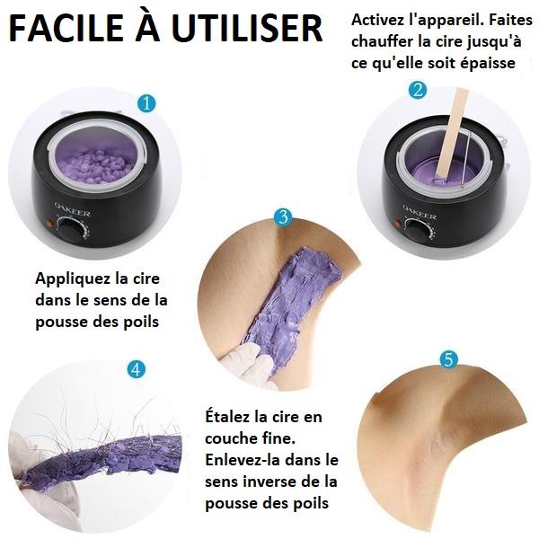 Kit d'Epilation Cire Sans Douleur - Oakeer®
