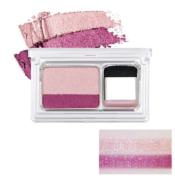 Fard à paupières sexy et tendance bicolore 123maquillage Pêche / Fuschia 