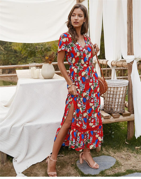 Robe Bohème Floral Été