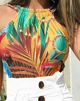 Bouton taille haute ceinturé court