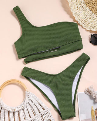 Ensembles de bikini sans manches à une épaule