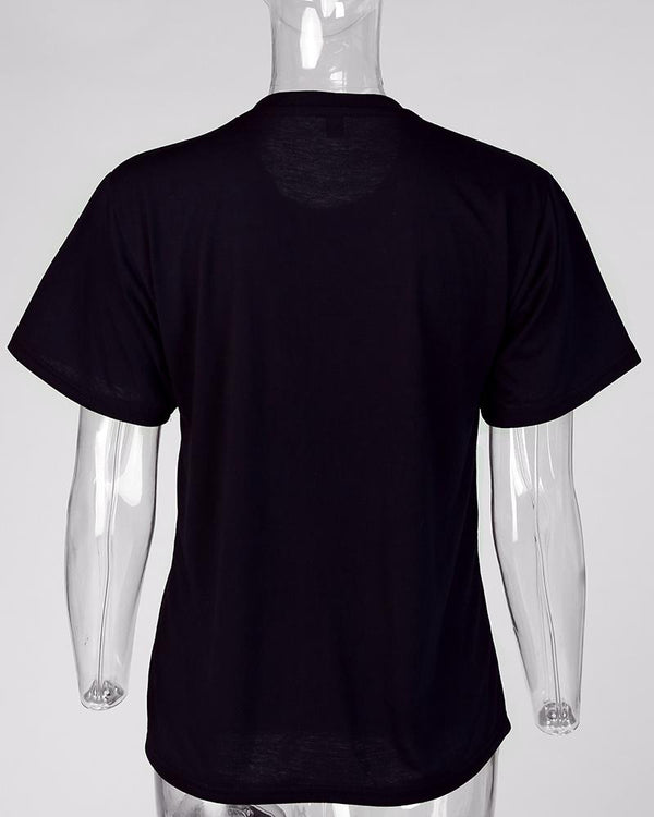 T-shirt à manches courtes imprimé tournesol