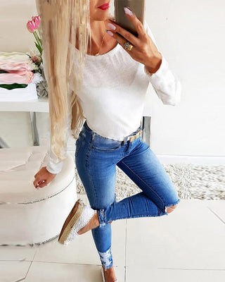 Top dos nu en dentelle guipure