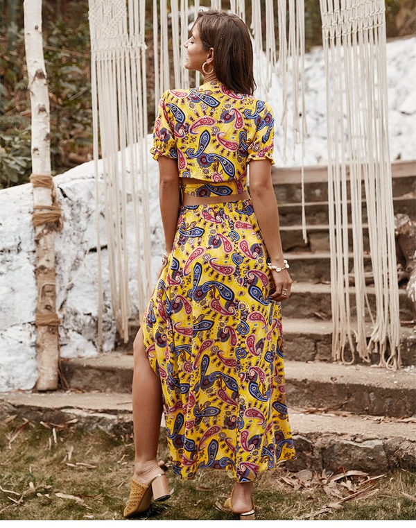 Robe Bohème Tissu Indien