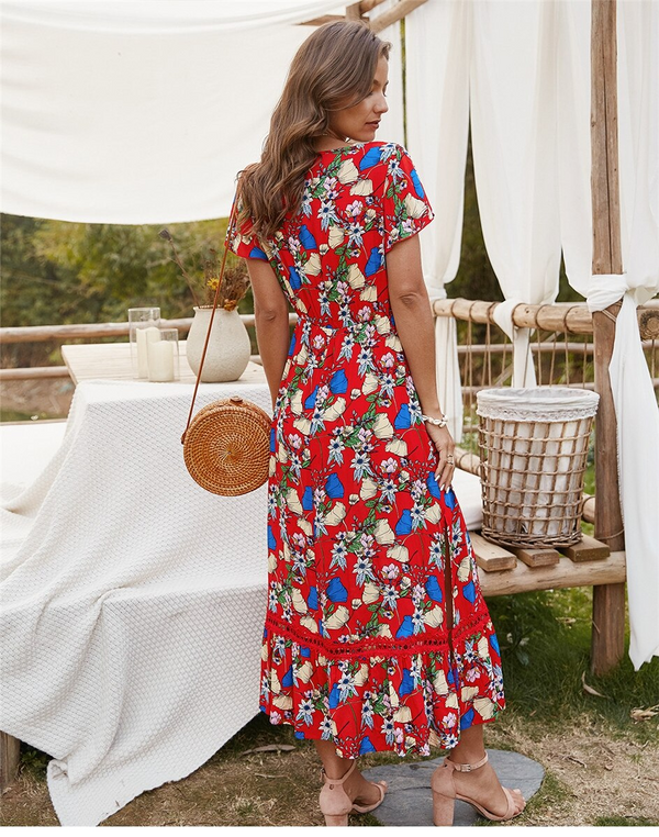 Robe Bohème Floral Été