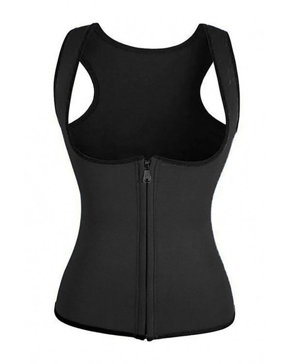 Entraînement de gilet d'entraînement de taille à glissière amincissant Shaperwear Corset