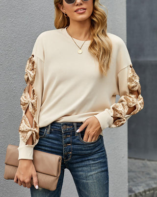 Chandail à manches longues à découpes et à sequins