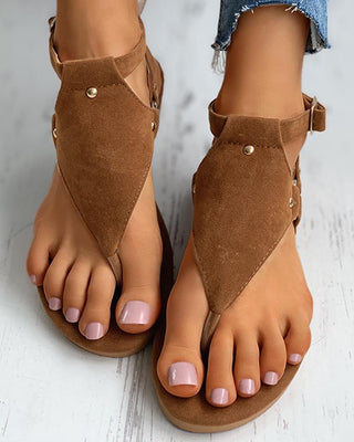 Sandales boutonnées à bride arrière boutonnée
