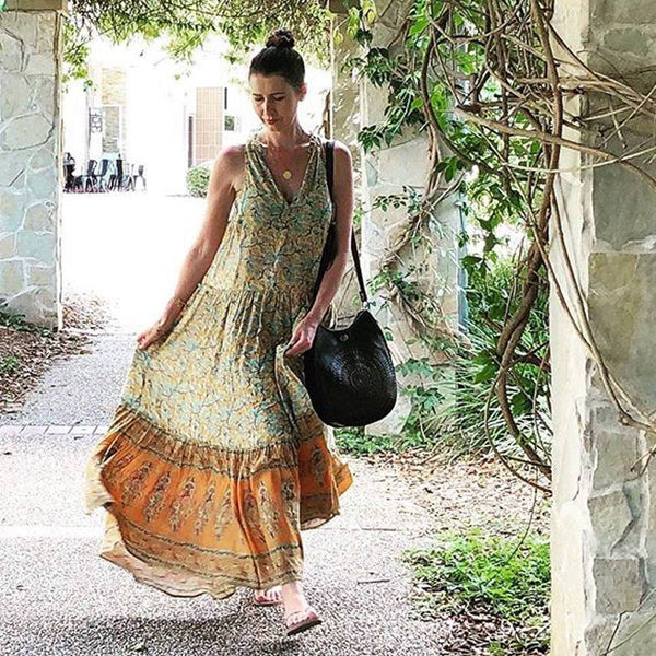 Robe Bohème Sans Manche