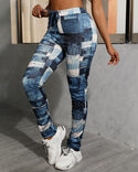 Pantalon plié taille haute avec cordon de serrage