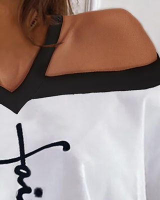 T-shirt à épaules nues