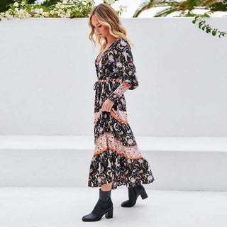 Robe bohème coton indien | Femme Classe