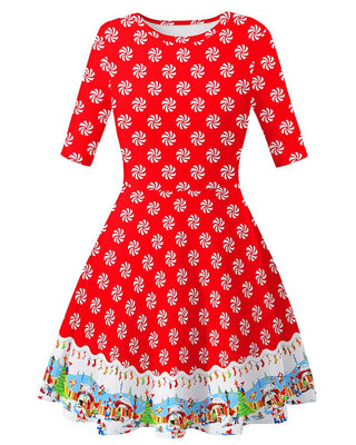 Robe imprimée de Noël
