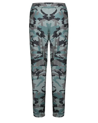 Pantalon décontracté à cordon imprimé Camo