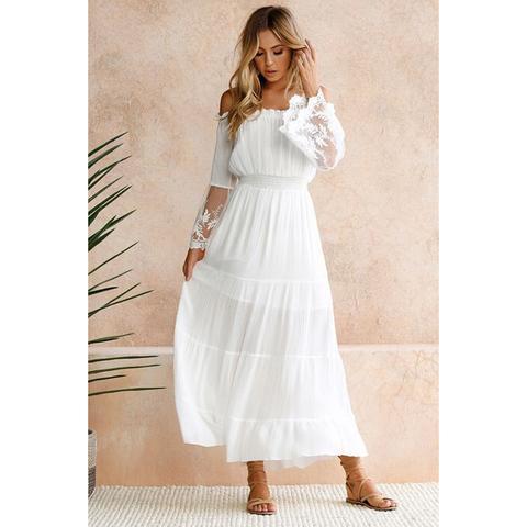 Robe Longue Col Bardot