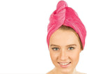 Serviette Pour Cheveux à Séchage Rapide Madame Cosmetique Rose 